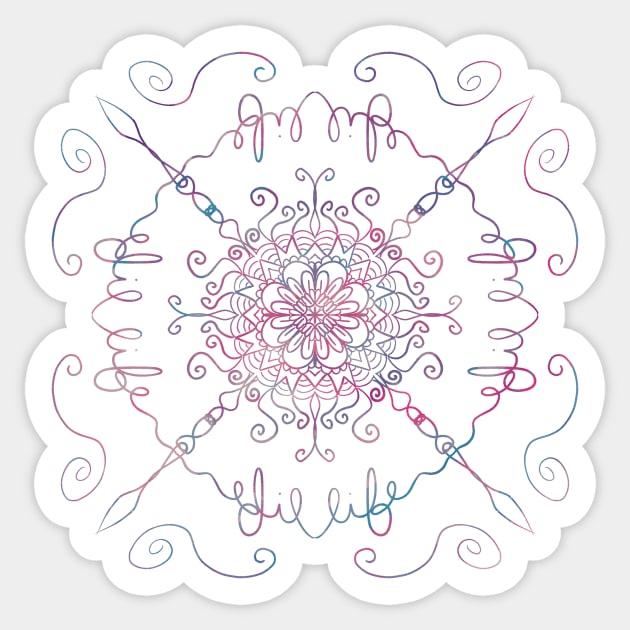 Love Your Life Mandala Sticker by nathalieaynie